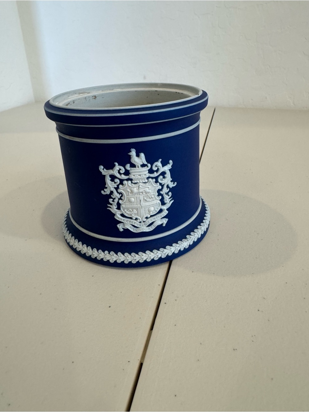 RARE Antique Wedgwood Blue Jasperware Jardinière
